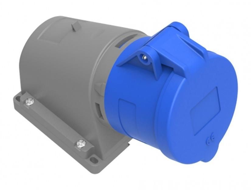 priza industriala bemis bc1-3403-2535 2p+e, 32a, 220v, aparenta, unghi 90°, ip44 - imagine 5